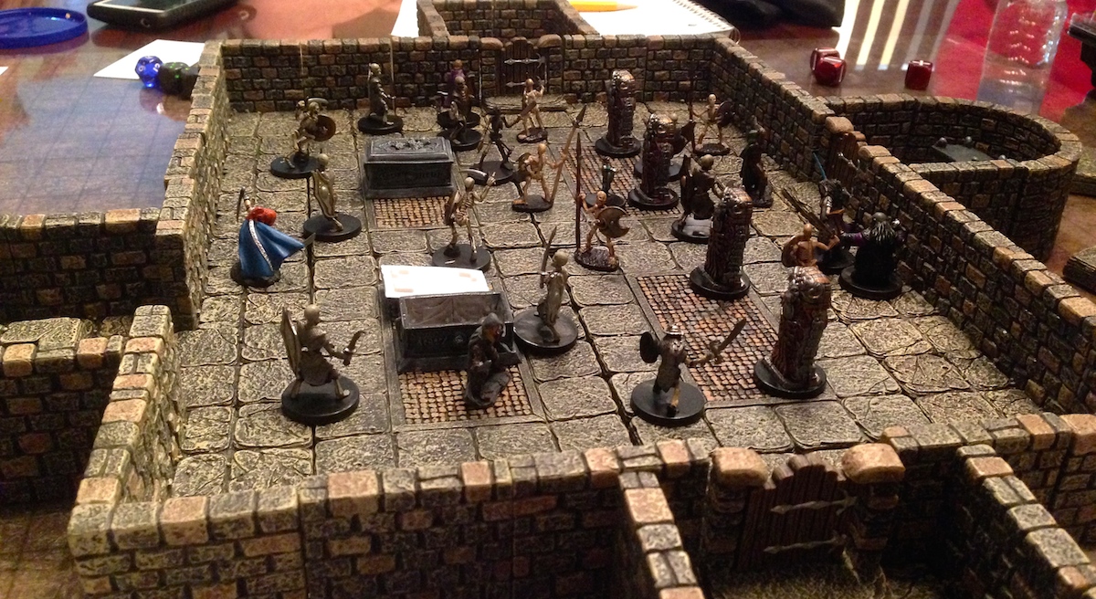 A Dwarven Forge room built on the fly