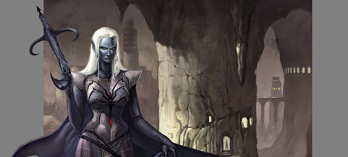 A drow lady.