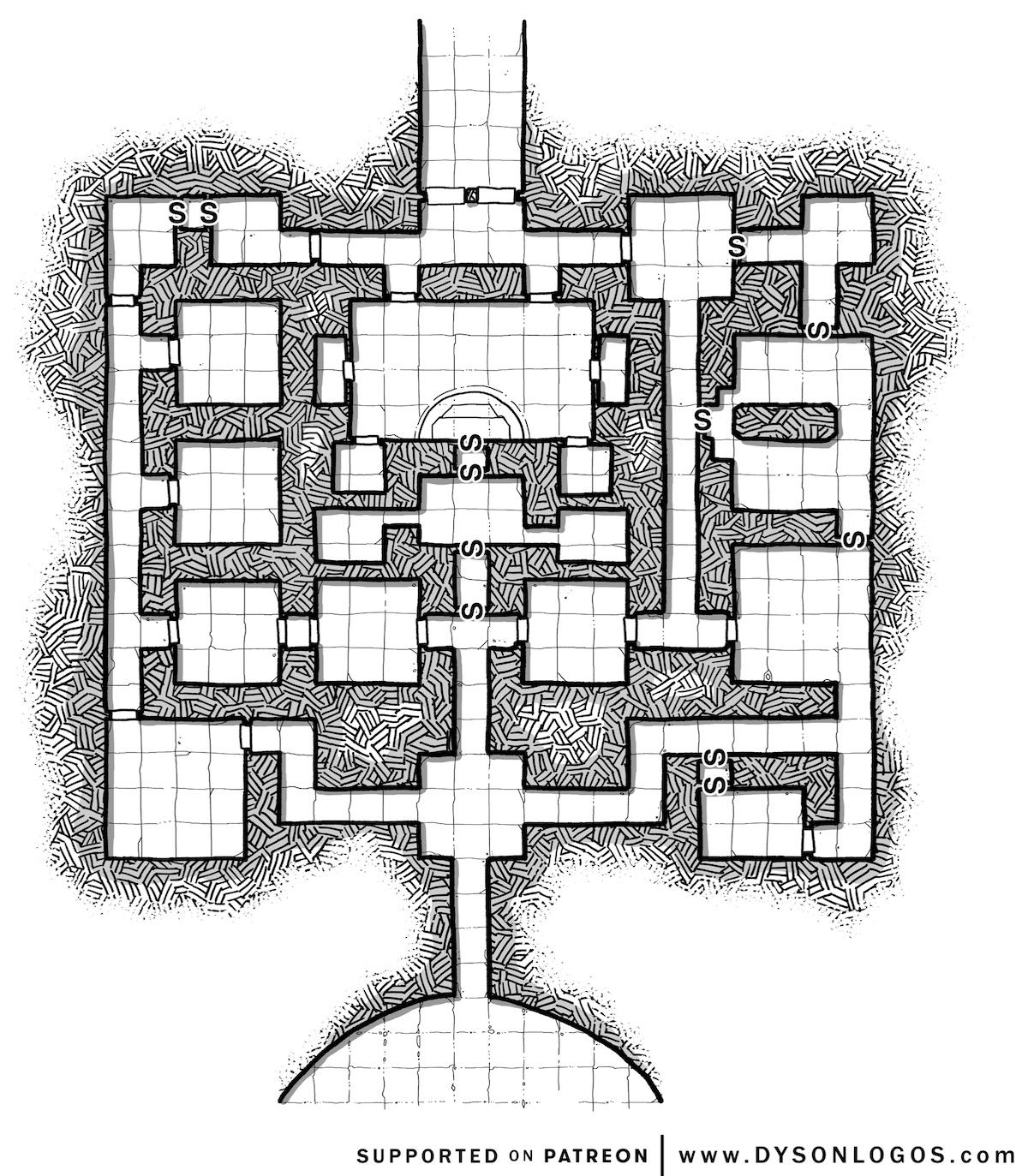 SlyFlourish.com Dungeon Map